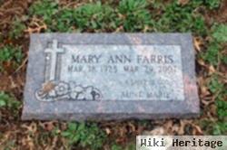 Mary Ann "marie" Farris