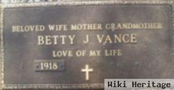 Betty J Vance