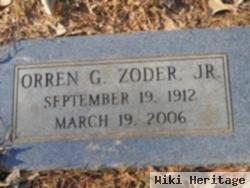 Orren G Zoder, Jr