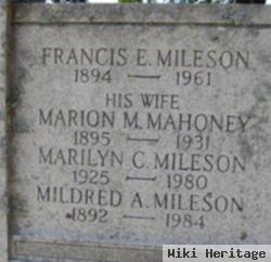 Mildred A Mahoney Mileson