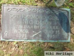 Sgt Raymond Garris Nicholson