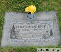 Loia Dean Rice