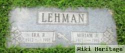 Miriam Amanda Ruppert Lehman