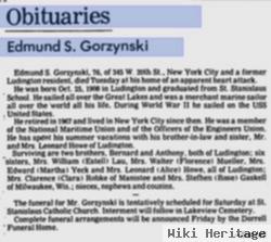 Edmund S "eddie" Gorzynski