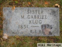 Sr M.gabriel Klug