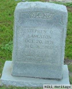 Stephen D. Langston