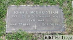 Pvt John L. Mcchristian