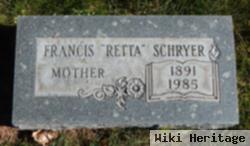 Francis Amretta "retta" Sawin Schryer