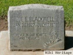 Zoe E Blackwell