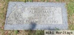 Alice Mary Brown