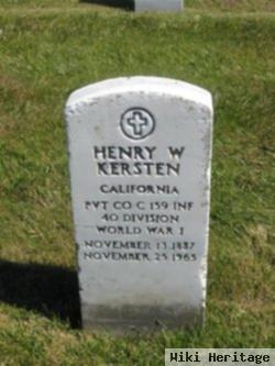 Henry W Kersten