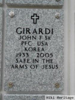 Pfc John Francis Girardi, Sr