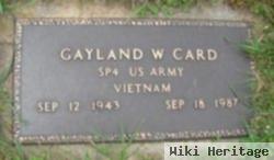 Gayland W Card