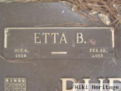 Etta Belle Cross Burkhart