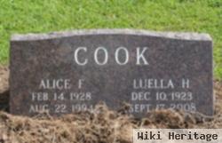 Luella Humphreys "ella" Cook