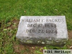 William F Backus