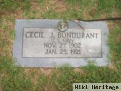 Cecil J Bondurant