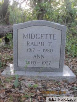 Ralph T Midgett