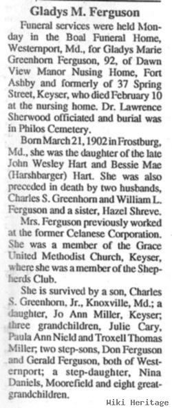 Gladys Marie Hart Ferguson