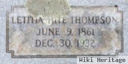 Letitia Jane Hite Thompson