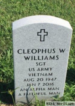 Cleophus W Williams