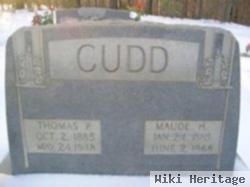 Maude H Cudd