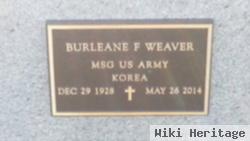 Burleane F. "bud" Weaver