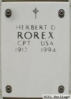 Herbert D Rorex