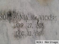 Sophronia "fronnie" Mcmillan Vickers