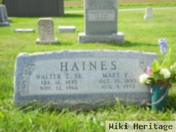 Mary P Wantz Haines