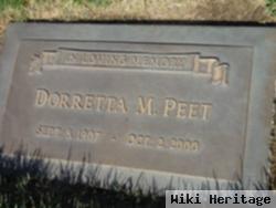 Doretta Marie Wenzel Peet