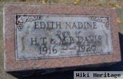 Edith Nadine Davis