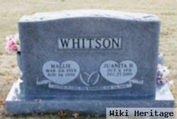 Juanita H Whitson