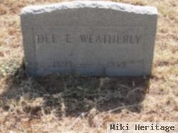 Dee Elmer Weatherly