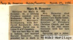 Mary B. Morgan Remster