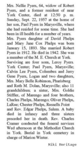 Nellie Phelps Pyers