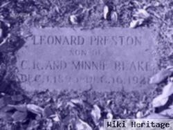 Leonard Preston Blake