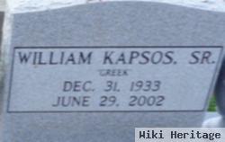 William "greek" Kapsos, Sr