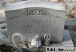 Agnes "aggie" Todd Johns