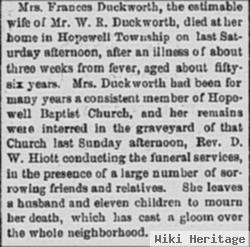 Frances Elizabeth Breazeale Duckworth