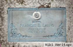Frances B Laing