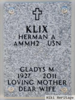 Gladys M Klix