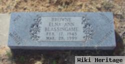 Elna Ann Blassingame Browne