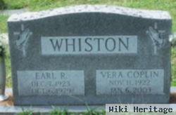 Earl R Whiston