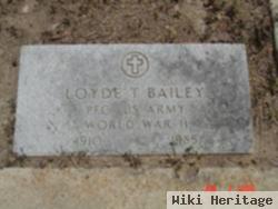 Loyde T Bailey