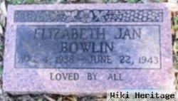 Elizabeth Jan "jan" Bowlin