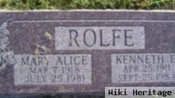 Mary Alice Kahl Rolfe