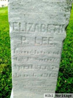 Elizabeth P Lee