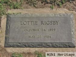 Lula Charlotte "lottie" Harvey Rigsby