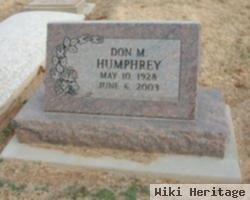 Donald M Humphrey